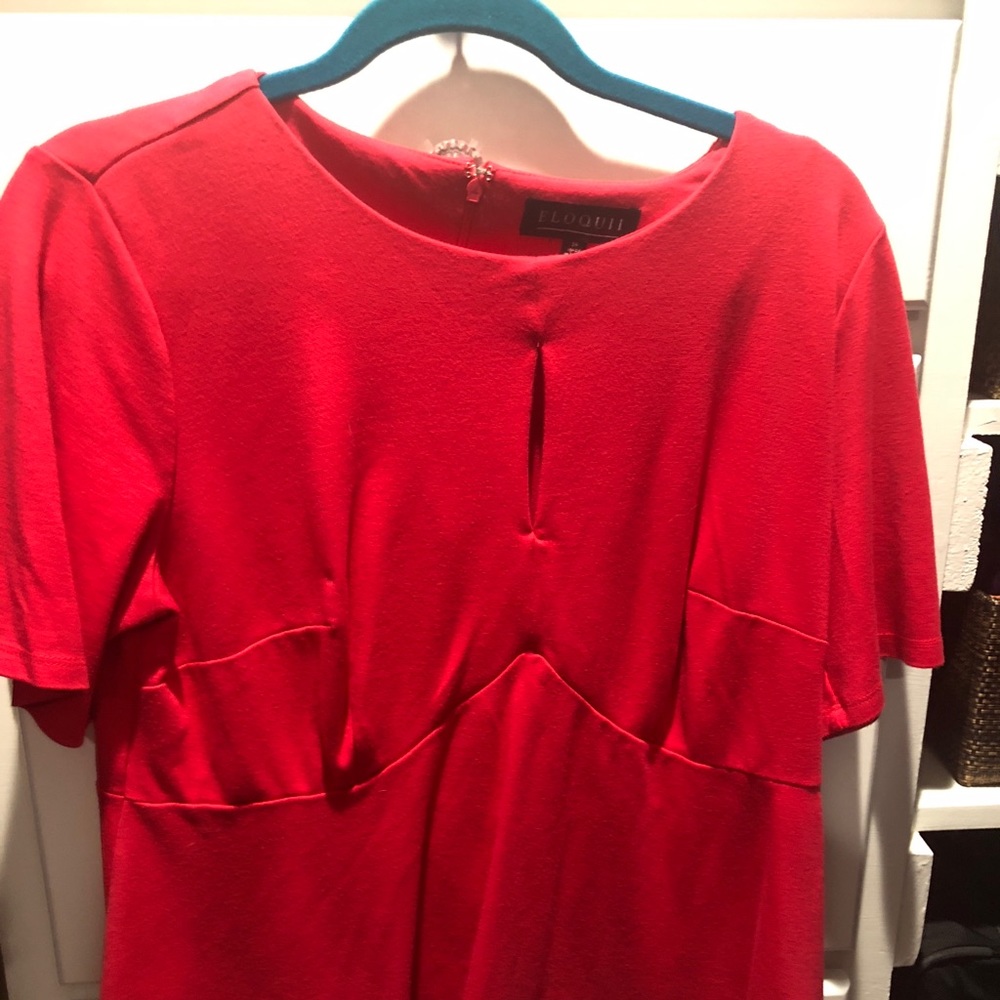 Eloquii hot pink size 14 peplum top